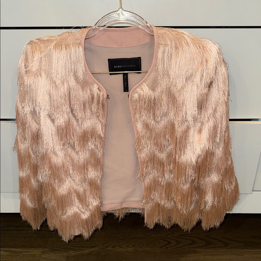 BCBGMaxAzria Women's Blush Teddy Jacket